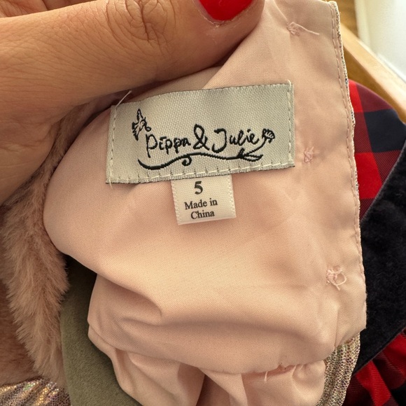 Pippa and Julie, Toddler Dress Iridescent Pink - Picture 10 of 11